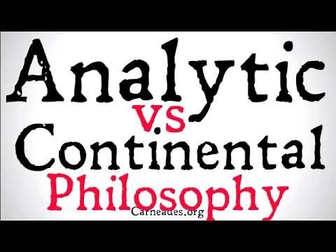 Analytic vs Continental Philosophy (Distinction)