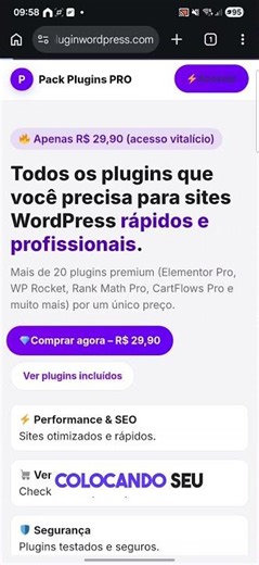 Elementor Pro Vitalício