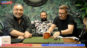 The Wizard Magic Review David Penn, Wayne Fox & Sean Heydon discuss magic, and the latest products on The Wizard Magic Review. To submit review copies please email info@worldmagicshop.com Reviewed this week: BDM Hands Off - The Perfect Chest by Martin Pacheco From: https://bazardemagia.com 4D Box by Pen, Bond Lee & MS Magic Available from www.magiclismstore.com CAT BURGLAR by HANSON CHIEN Available from: www.hanson-chien.com ANY THOUGHT OF CARD TO POCKET Available from: https://ellusionist.com O