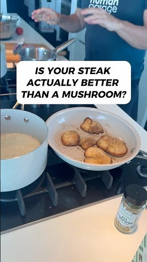 Steak vs. Lion’s Mane Mushroom? 🥩🍄 #SelfCare #BrainHealth #PlantPower