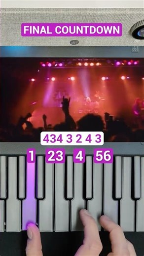 How to play The Final Countdown on piano