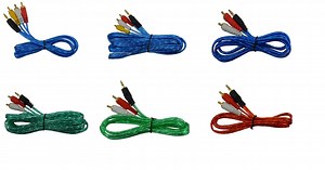 [Hot Item] 3.5mm-2/3RCA Audio Video Transparent Cable RCA Cable
