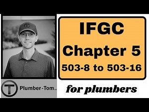 International Fuel Gas Code Chapter 5 Sections 503.8 to 503.16