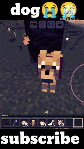 my dog sad😭💔 #shorts #gaming #minecraft
