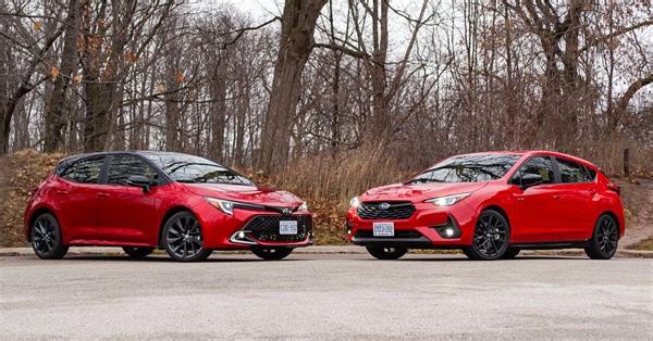 Subaru Impreza RS vs Toyota Corolla Hatchback XSE Comparison