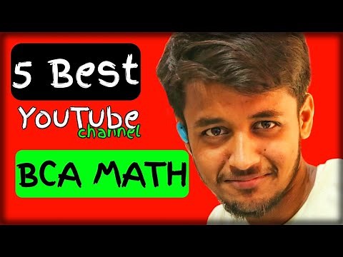5 best YouTube channel for BCA mathematics || 1st semester|| BCA math के लिए best channel 😎