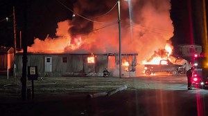 Fire destroys three mobile homes near Moundsville, no injuries reported