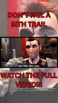 What Happens If You Fail a Sith Trial?