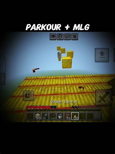 Minecraft easy parkour + MLG #minecraft #viral #gaming