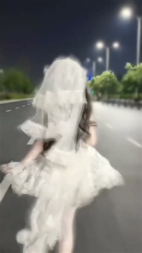 From school uniform to beautiful bridal dress #cosplay # transition