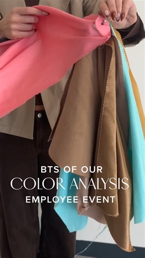 Some BTS of our Color Analysis Event at our HQ. Employees were able to meet with @shanibreiman to determine their season and what colors best suit them. | J.Jill