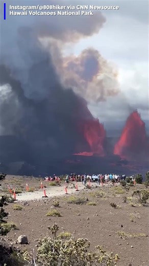 275K views · 1.9K reactions | Incredible! Video shows lava shooting over 1,000 feet into the air from Hawaii’s Kilauea volcano as a 'volnado' swirls nearby. | WBRC 6 News | Facebook