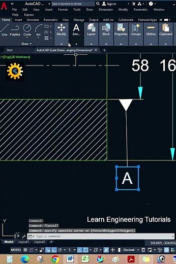 Adding datum feature symbol in AutoCAD - 74 ! #autocad #shortsviral #autocadtips