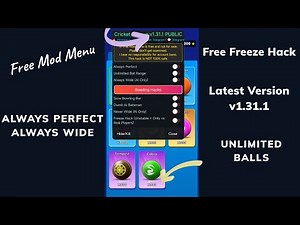 Cricket League Unlimited Gems 😱 | Mod Menu FREE | Latest v1.31.1
