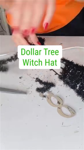 Olivia Parazine | DIY Dollar Tree witch hat wreath—so fun, festive, and perfect for Halloween! 🎃🧙‍♀️🕸️#DollarTreeDIY #FallWreath #AutumnVibes... | Instagram