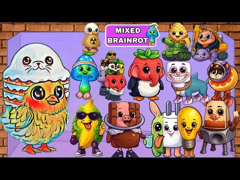 Merge Fellas Gameplay | Reverse Mixed Baby Brainrot Max Level Boss Fight New Mode