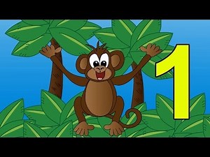 Counting Monkeys 1 to 10 - Learn to Count Monkey Numbers 1 to 10 - Stories for Children Books