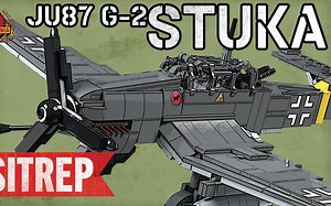 Brickmania Ju87 G-2 Stuka - WWII Ground-Attack Aircraft - Custom Military Lego