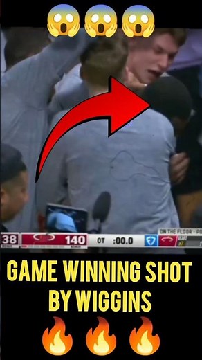 GAME WINNING AHOT BY ANDREW WIGGINS 😱🤯🔥 #shorts