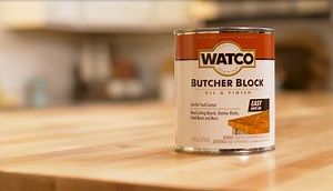 Clear, Rust-Oleum Watco Butcher Block Oil & Finish-241758, 16 oz Pint