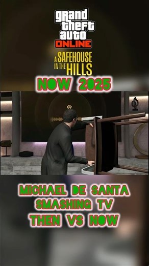 Michael De Santa Smashing TV Then and Now