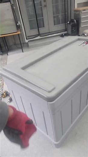 DIY storage bin hinge repair