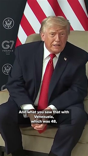 “We have the strongest military in the world by far,” Trump says