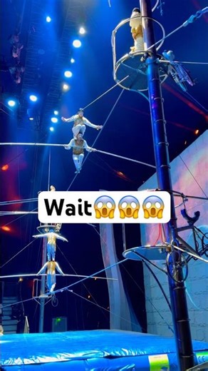 Unbelievable High-Wire Stunts 😳🔥 | Extreme Balance Act | #circus #shorts #performance