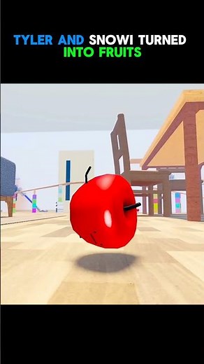 Tyler and snowi turned into fruits in roblox 😳