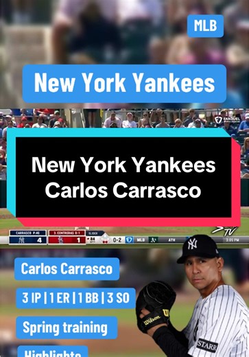 Carlos Carrasco Spring Training Highlights with Yankees