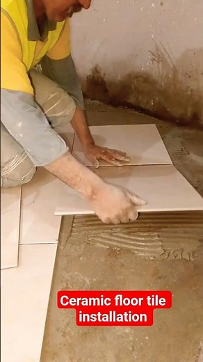 Professional step-by-step method for installing ceramic floor tiles!??#tiles #ceramic