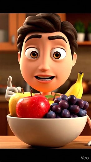 Fruit khane se kya fayda hota hai 🍌🍎, Inside the body Health Ai Animation #shortvideo #animation