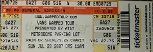 Jul 29, 2007: Warped Tour 2007 at Metrodome Parking Lot Minneapolis, Minnesota, United States | Concert Archives