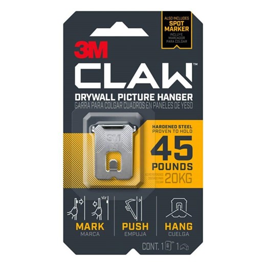 Reviews for 3M CLAW 45 lb. Drywall Picture Hanger with Spot Marker, Gray, 8 Wall Hangers, 8 Spot Markers | Pg 5 - The Home Depot