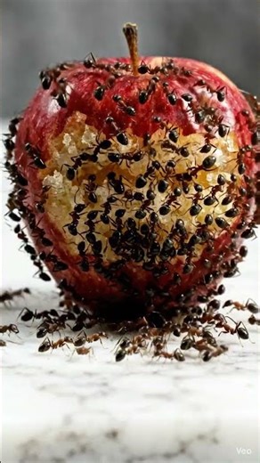 👉 “Ants vs Apple 🍎😱 | Nature’s Tiny Attack!”
