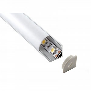 [Hot Item] 1616 Corner Aluminum LED Profile with Round PC Opal Diffuser for LED Strips