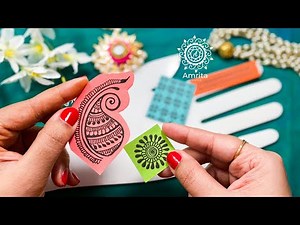 Creative Visualization of a Mehndi Design | How to form a basic Mehndi Design using only 5 Elements
