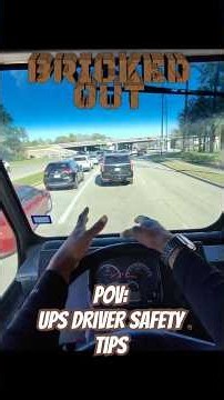UPS driver POV avoiding disaster on the road #driving #safety #pov