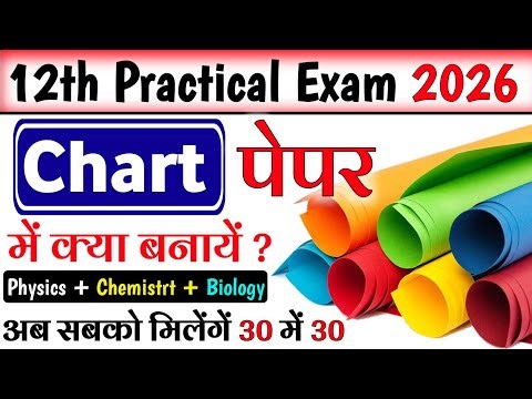 प्रैक्टिकल चार्ट में क्या बनाएं | Class 12 Physics, Chemistry, Biology practical chart me kya banaye
