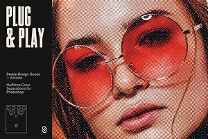 Plug & Play - Halftone Action, an Action Add-On by Stable