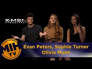 Evan Peters, Sophie Turner & Olivia Munn Interview X-Men: Apocalypse