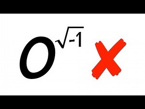 zero to an imaginary power