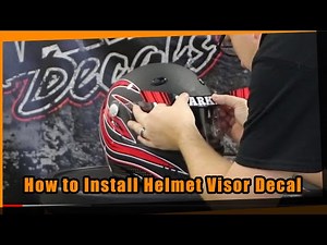 How to install Helmet Visor Decals the Easy Way.