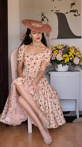 Always gorgeous @barinovael is wearing ‘Carmen’ dainty buttercup dress with our new vintage pink petticoat and ‘Hetty’ rattan bag 🌼 #madeinuk #retrostyle #retroaesthetic #retrofashion #50sstyle #50sfashion #vintageinspired #1950s #1950sstyle #1950sfashion #britishretroclothing | British Retro