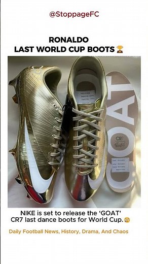 These are Ronaldo's LAST World Cup boots! #cristianoronaldo #cr7 #footballboots