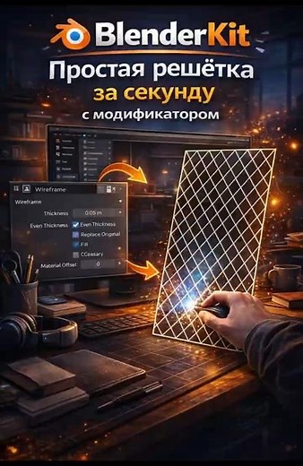 👉 Blender ⚡ This mesh is made in seconds, you won't believe how