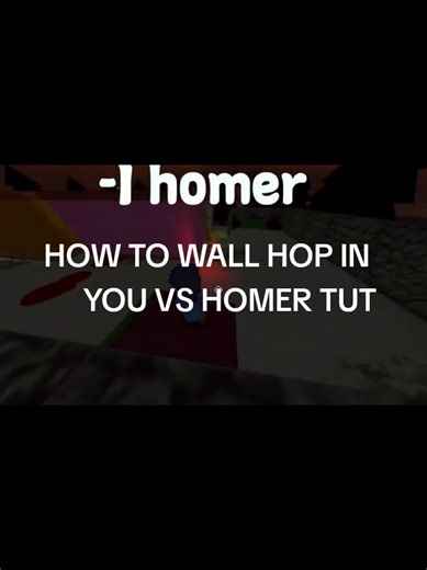 HOW TO DO WALL HOP TECH IN YOU VS HOMER TUT🤯 (Wall hop tut) (I need a better device🥀 to record) pls like this vid and follow me🙏 the first part is not my clip it's (@заточенная шпага) #roblox #youvshomerroblox #wallhoproblox #tutorial #fyp