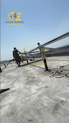 Solar Structure & Panels Installation Process #solarstructure #solarfabrication