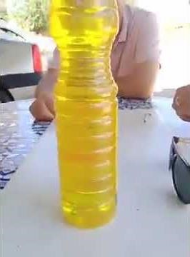 روح الملح الحمض acide على شكل قرعة زيت !!!