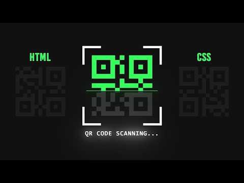 CSS QR Code Scanner Animation Effects | Html CSS @OnlineTutorialsYT